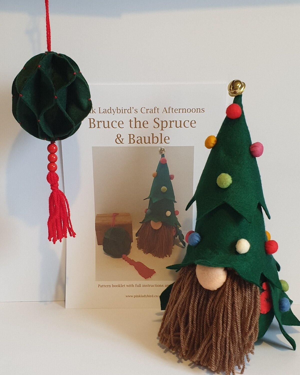 DOWNLOADABLE PDF Pattern Booklet -Bruce the Spruce and Bauble