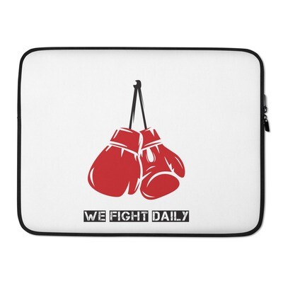 We Fight Daily Laptop Case