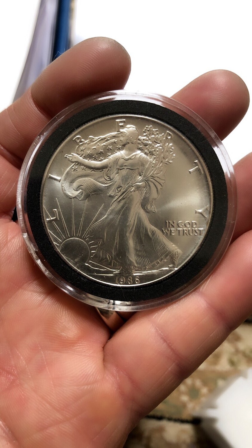 1986 1 oz Silver American Eagle BU