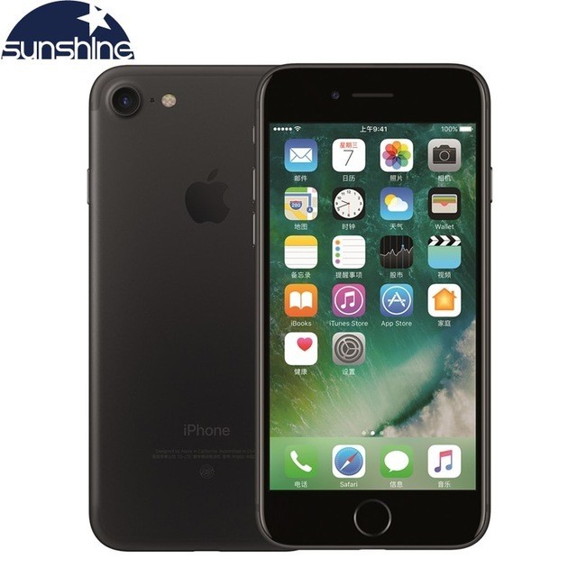 Original Apple iPhone 7 Unlocked 4G LTE Mobile phone Quad Core 2G RAM 32GB/128GB/256GB ROM 4.7&#39;&#39;12.0 MP Fingerprint Smartphone