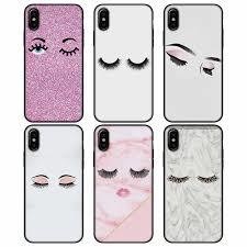 Yinuoda eyelash Makeup Lip TPU Soft Phone Accessories Cell Phone Case for Apple iPhone 8 7 6 6S Plus X XS MAX 5 5S SE XR Cover