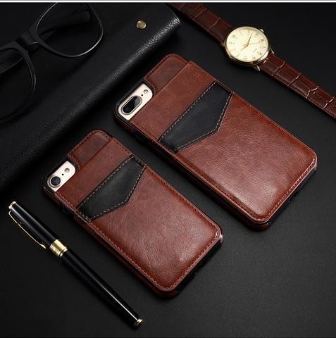 KISSCASE PU Leather Phone Case For iPhone 8 7 6 6S Plus Magnetic Vertical Flip Cases For iPhone 5 5s SE Back Cover Accessories