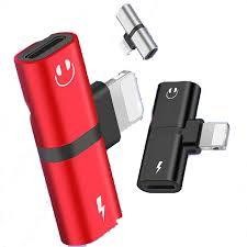 2 In 1 Dual Ports Headphone Adapter Charger for iphone x 7 8 6s case phone cover For Iphone 6 7plus 8plus Case Phone Accessories