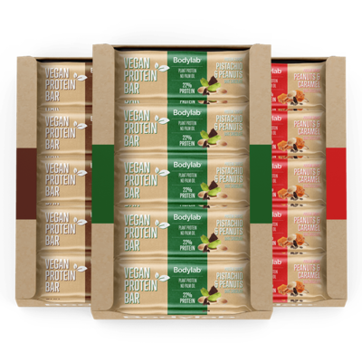 Bodylab Vegansk proteinbar (20x40 g) Bodylab Vegansk proteinbar (20x40 g)