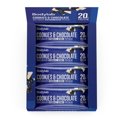 Bodylab Protein Bar - Cookies & Chocolate (12x55 g) Bodylab Protein Bar - Cookies & Chocolate (12x55 g)