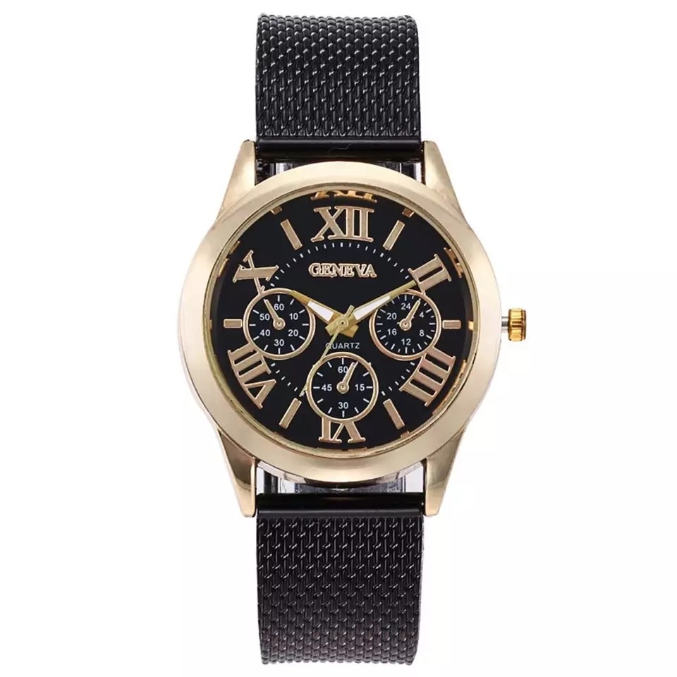 2019 Luxury Watch Women Relogio Feminino Quartz Wristwatch Three Eye Roman Scale Dial Casual Silicone Strap Ladies saat Watches
