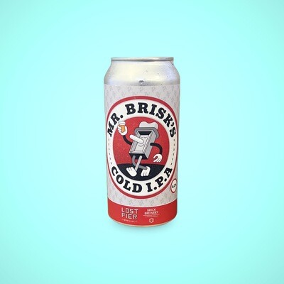 Mr Brisk's COLD I.P.A 6.2% Collab beer with BRICK Brewery