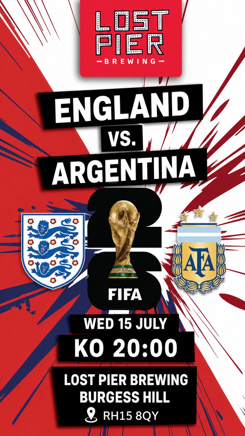 ENGLAND Vs ARGENTINA Wednesday 15th KO 20:00