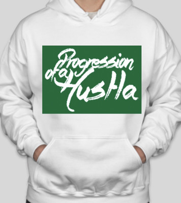 Retro White POAH Box Hooded Sweatshirt