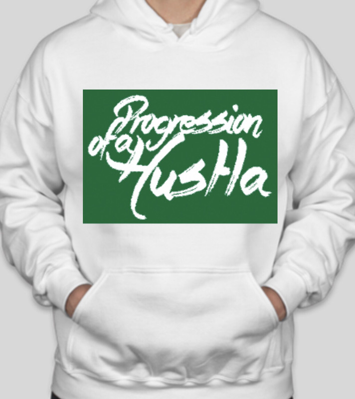 Retro White POAH Box Hooded Sweatshirt