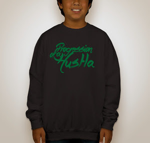 POAH Black &amp; Matte kelly Green Crewneck