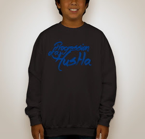 POAH Black &amp; Matte Royal Blue Crewneck