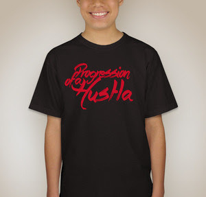 POAH Black &amp; Matte Red T Shirt