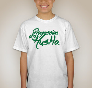 POAH White &amp; Matte kelly Green T Shirt
