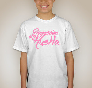 POAH White &amp; Matte Purple T Shirt