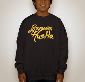 POAH Black &amp; Matte Yellow Gold Crewneck