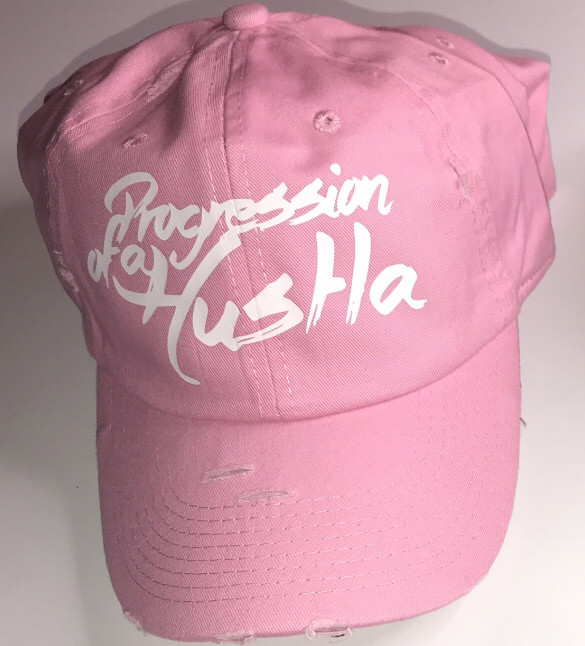 POAH Pink &amp; Matte White Distressed Cap