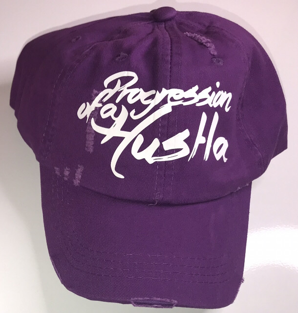 POAH Purple &amp; Matte White Distressed Cap