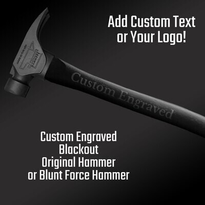 Blackout Custom Engraved Hammer