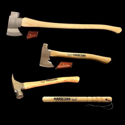 Natural Finish Bundle - Axe, Hatchet, Thumper, & (Optional) Hammer