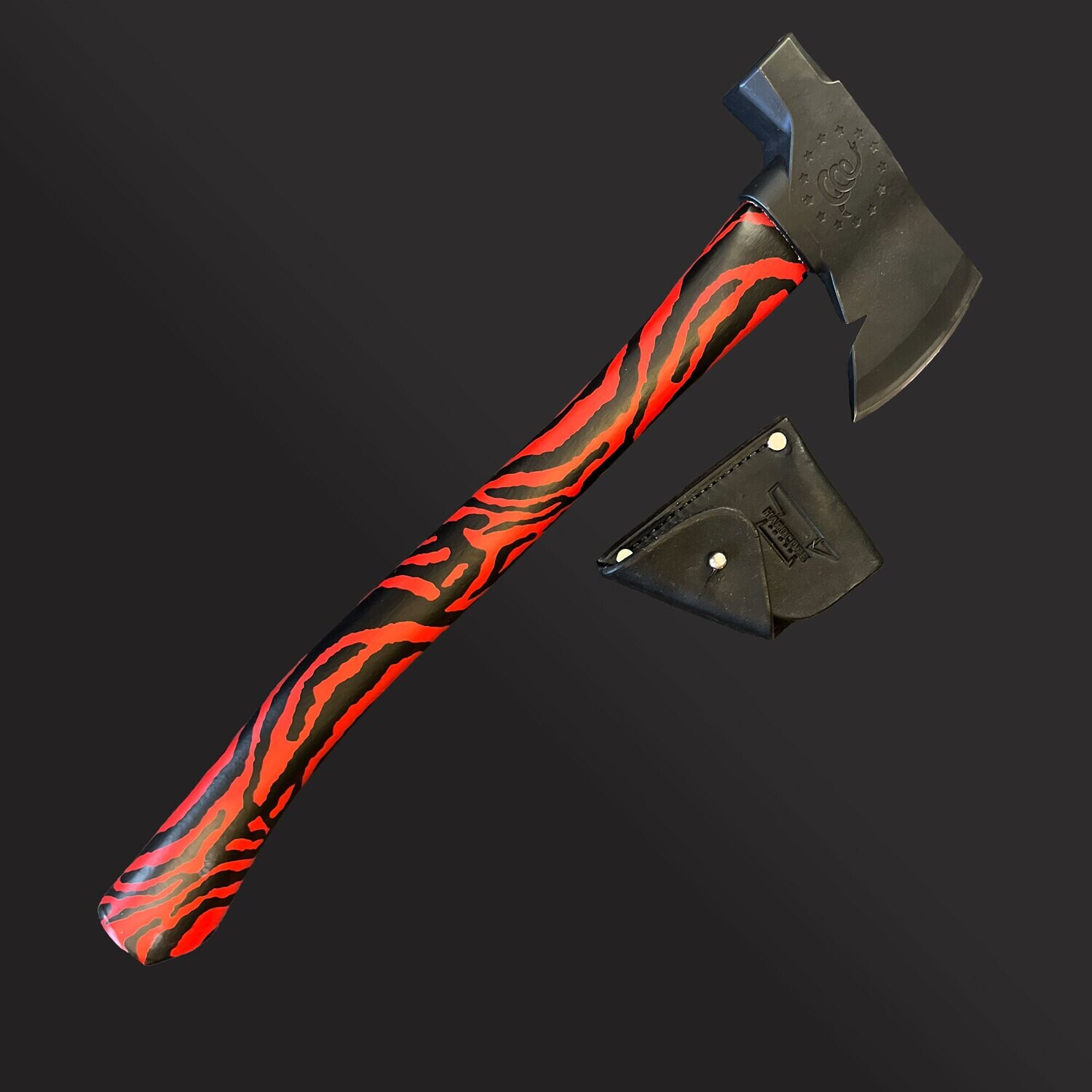 Red Tiger Hydro-Dipped Survivalist Hatchet
