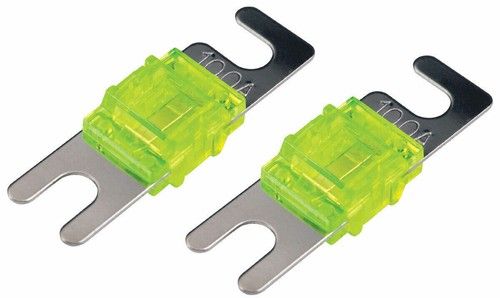 Kicker 46AFS100 Car Audio AFL (Mini ANL Fuses) 100 Amp Fuse 2 Pack