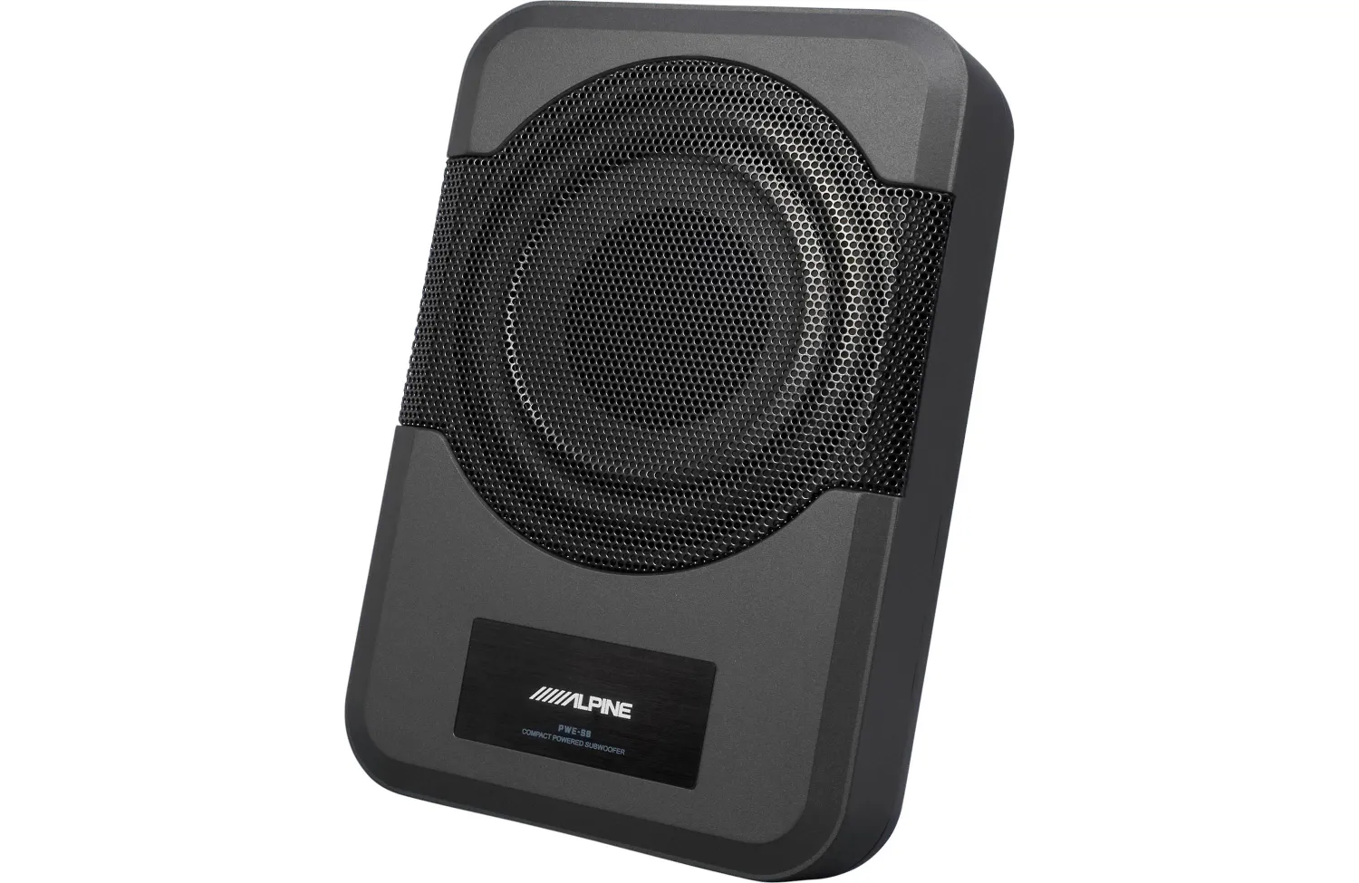 Alpine PWE-S8 Compact powered subwoofer with 8&quot; sub and 120-watt amp