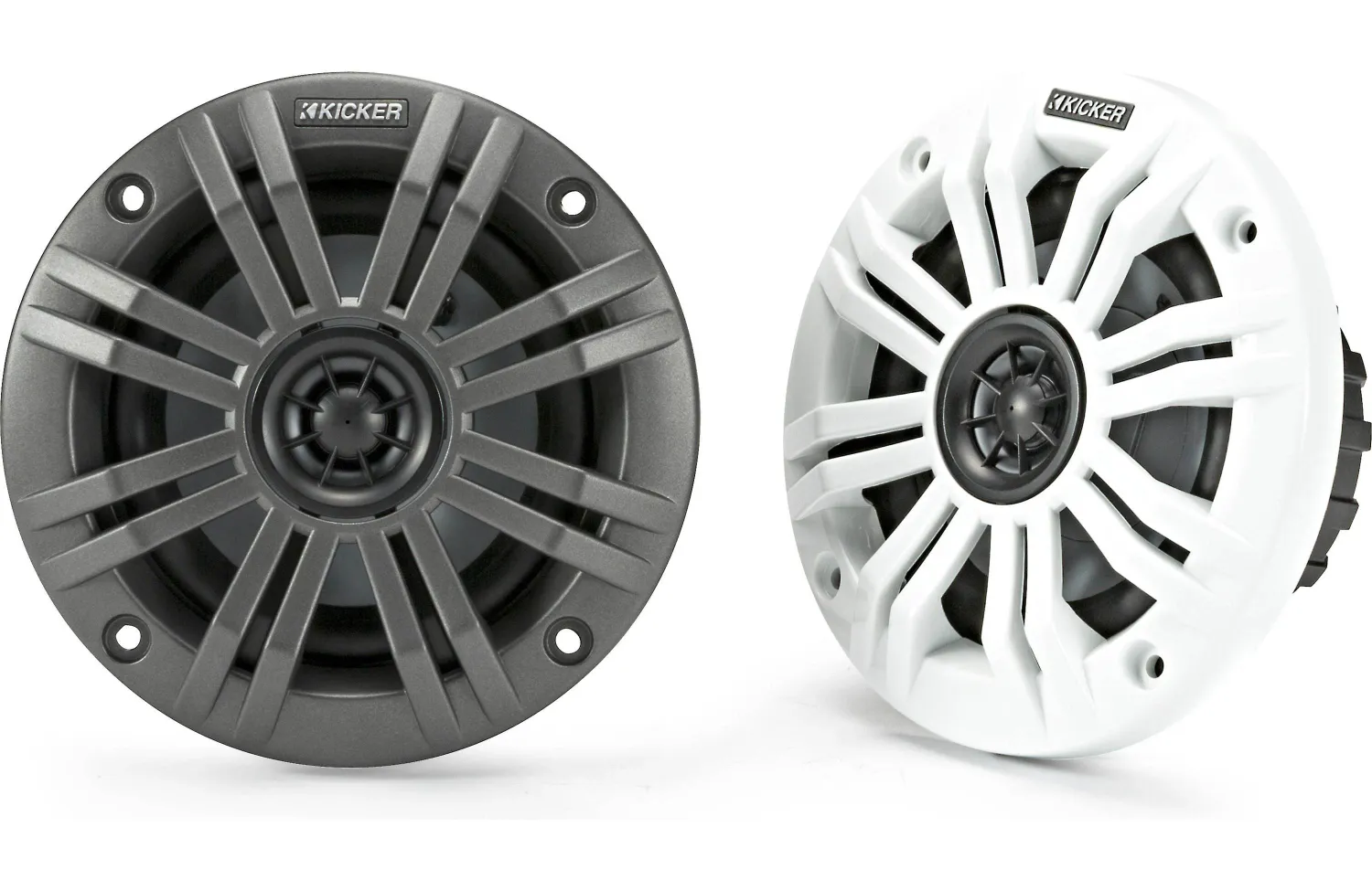 Kicker 45KM44 4&quot; 2-way marine speakers (4-ohm)