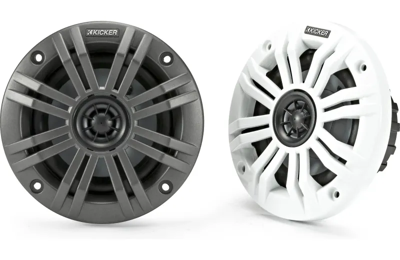 Kicker 45KM44 4&quot; 2-way marine speakers (4-ohm)