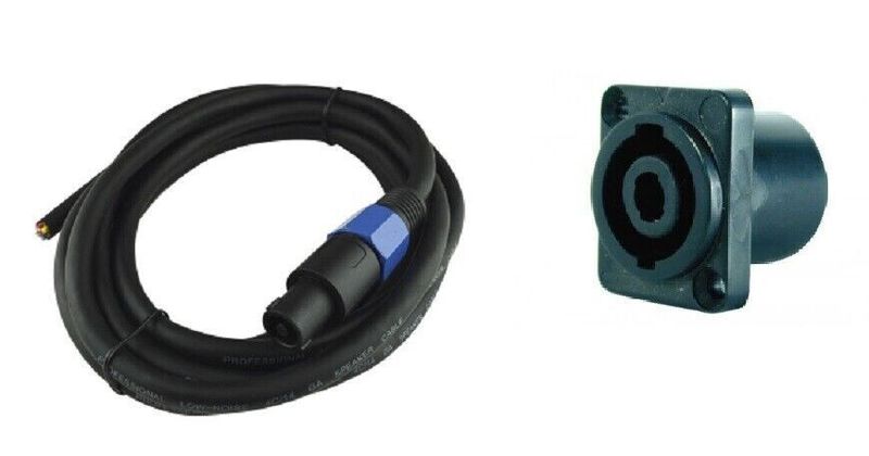 4 WIRE SPEAK-ON CABLE  w/ Socket