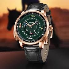 PINDU Watch Mechanical Casino Horse Race