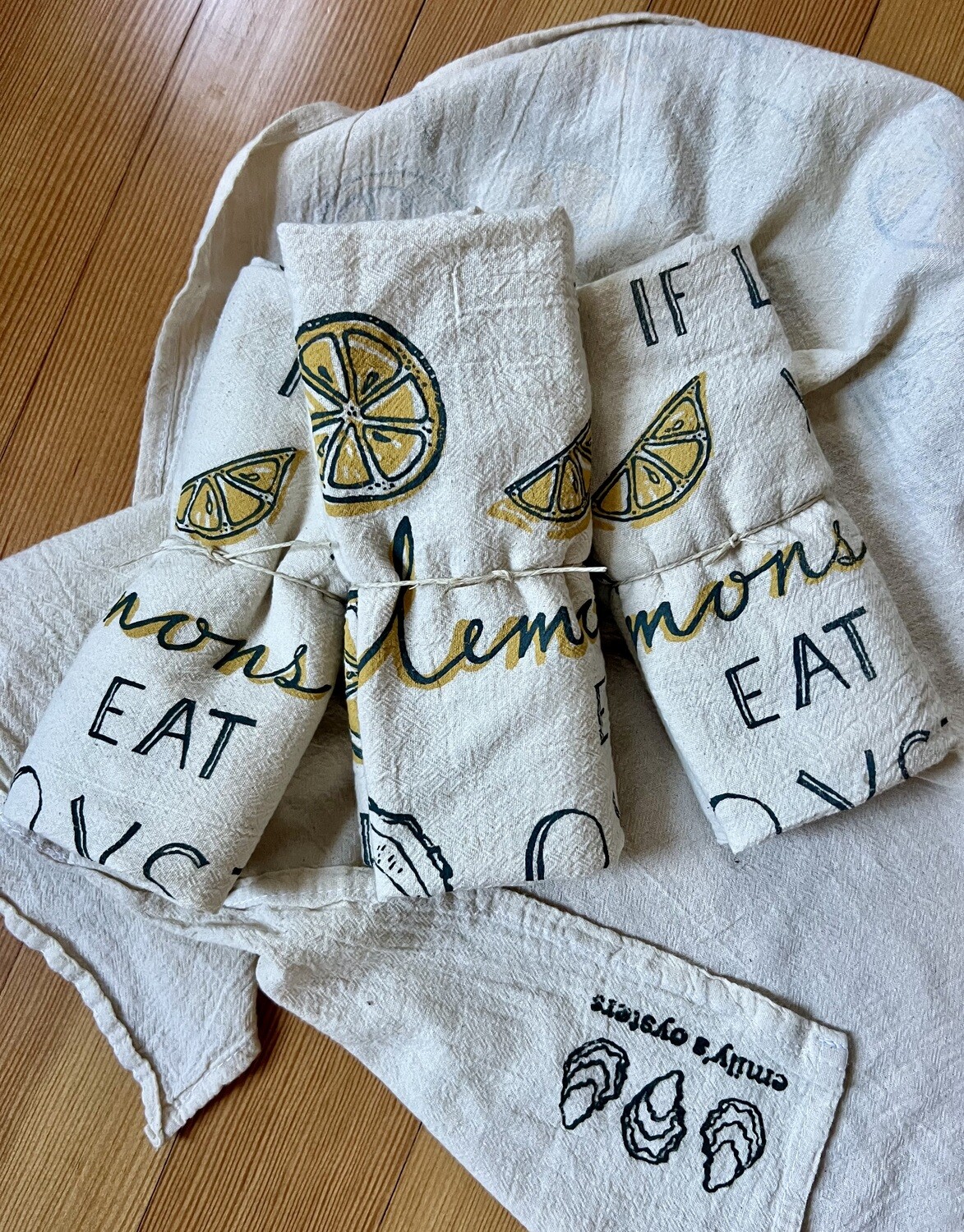 &quot;if life gives you lemons&quot; Tea Towel
