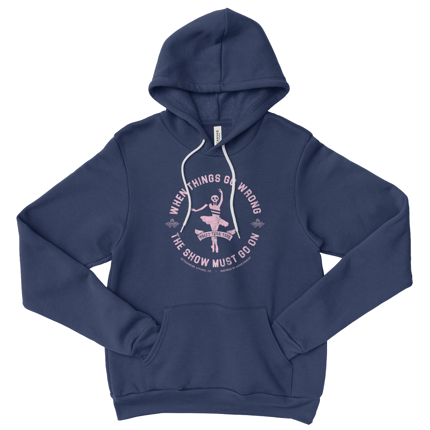The Show Must Go On Hoodie (Heather Navy)