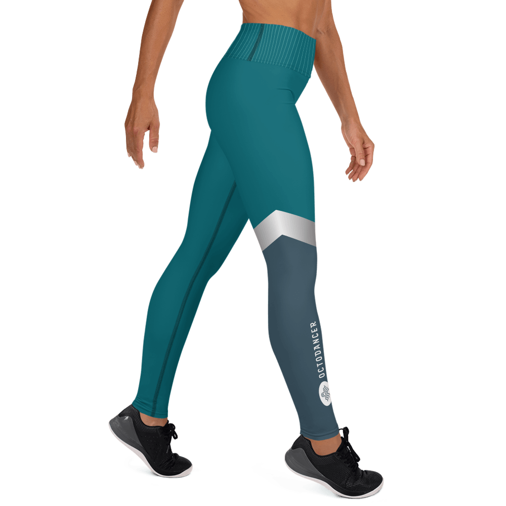 Aqua Stripe Leggings