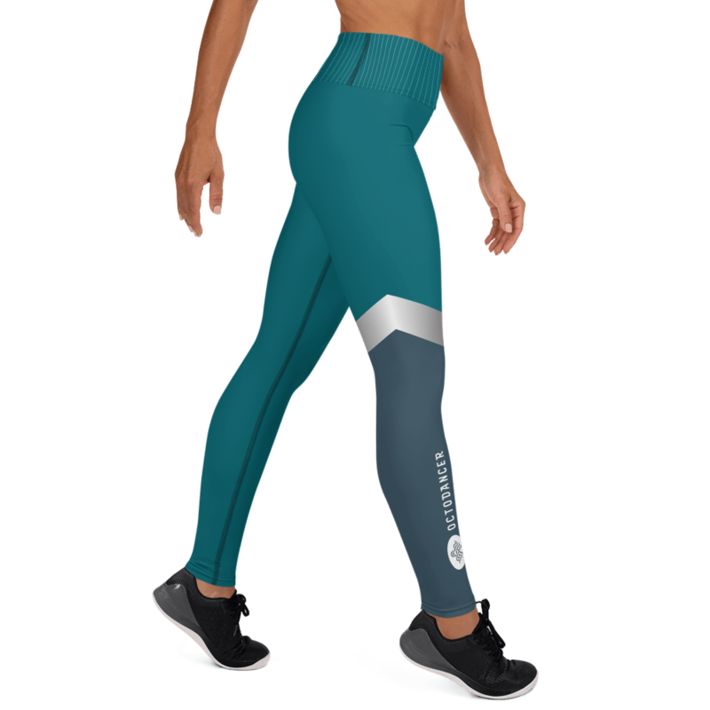 Aqua Stripe Leggings