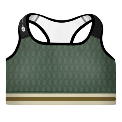 Green Octo Padded Sports Bra