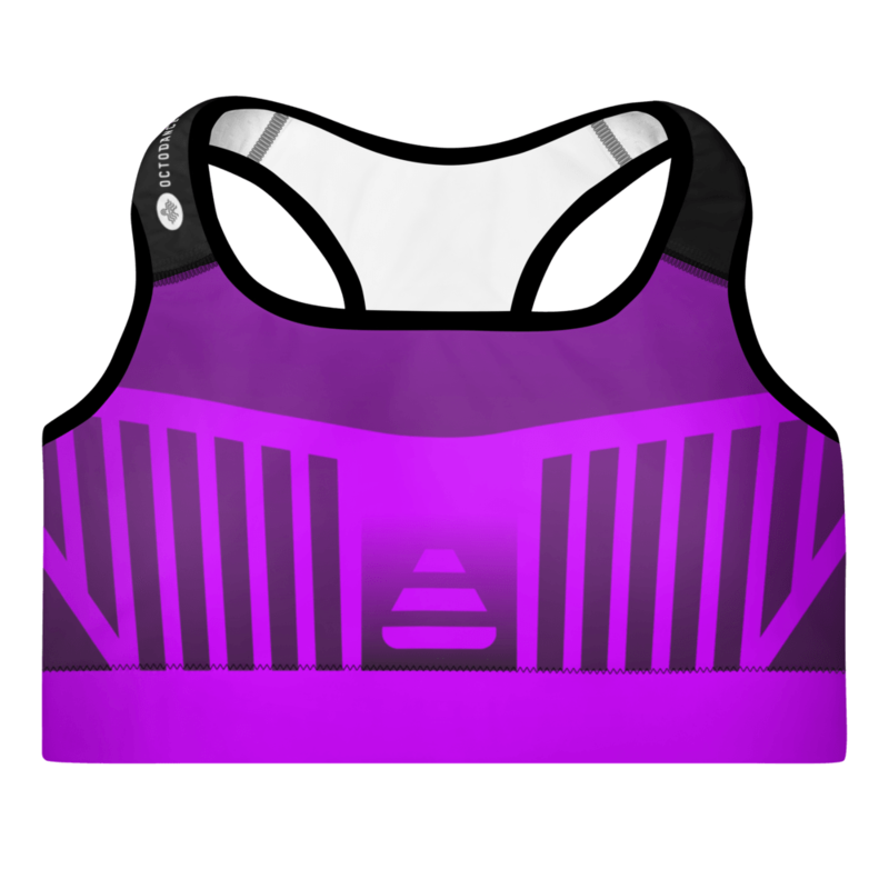 Purple Energy Padded Sports Bra