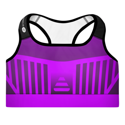 Purple Energy Padded Sports Bra
