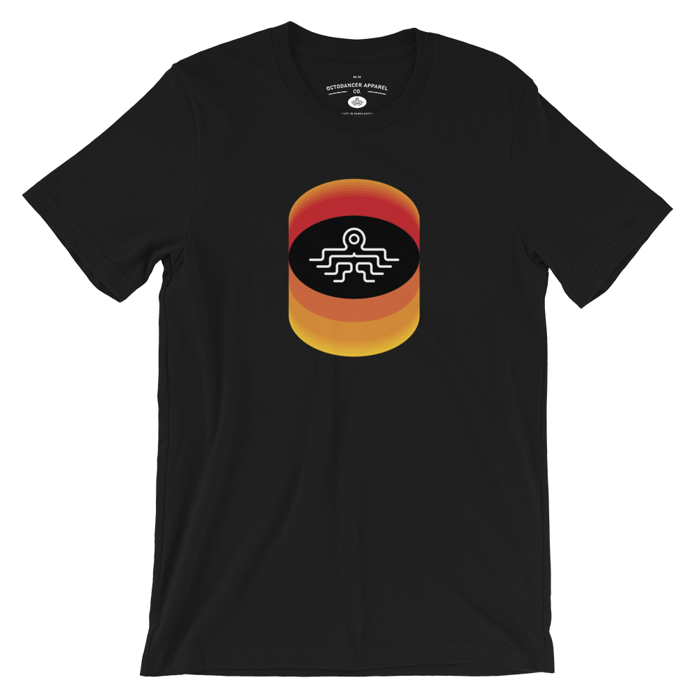 Unisex Octodancer Fade Logo T-Shirt (Black)