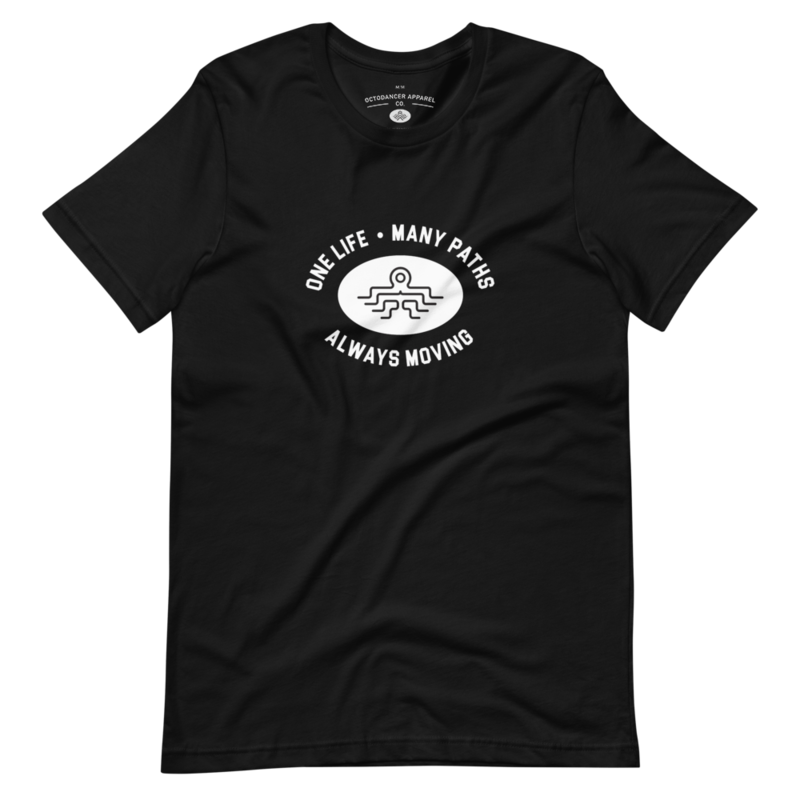 Unisex Octodancer Logo + Tag T-Shirt (Black)