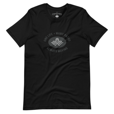 Unisex Octodancer Grey Logo + Tag T-Shirt(Black)