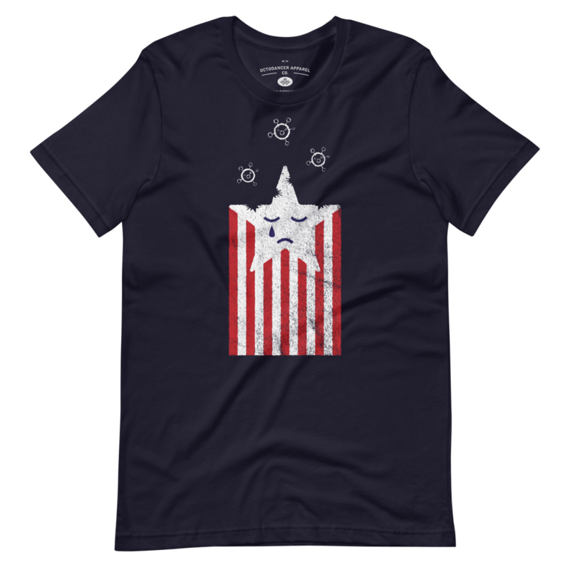 Compassion First Star Covid T-Shirt (Navy)