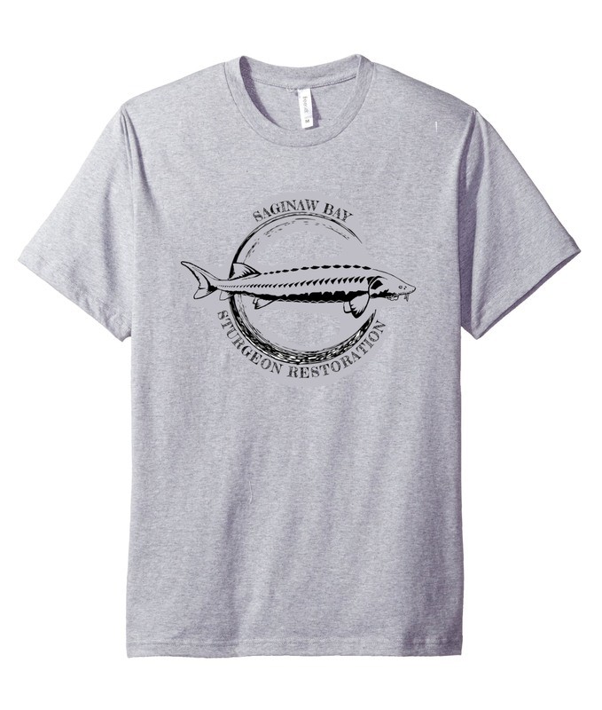Saginaw Bay Sturgeon Restoration tshirt (with scutes on back!)