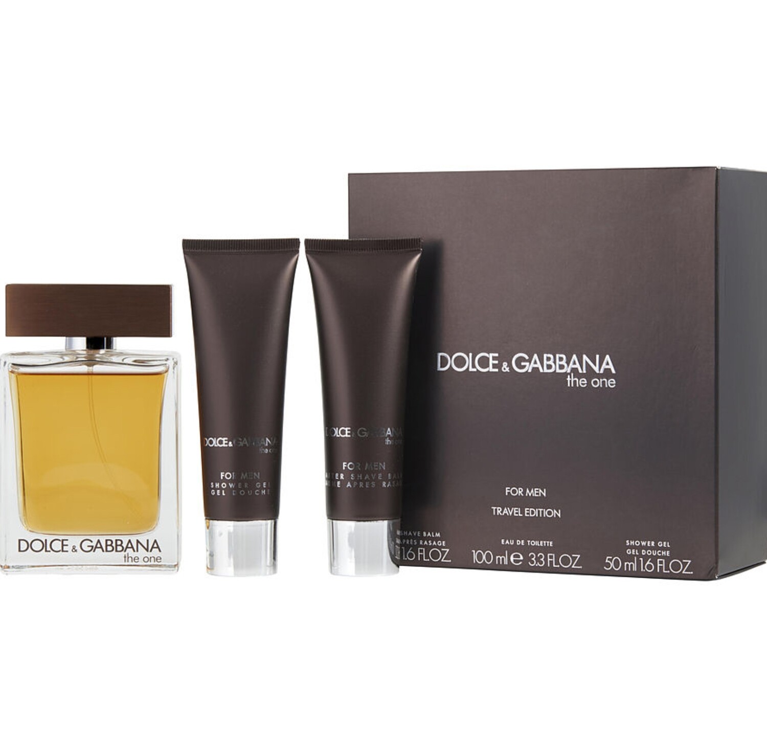 The Onemen
Eau De Toilette Spray 3.3 oz &amp; Aftershave Balm 1.6 oz &amp; Shower Gel 1.6 oz (Travel Edition)