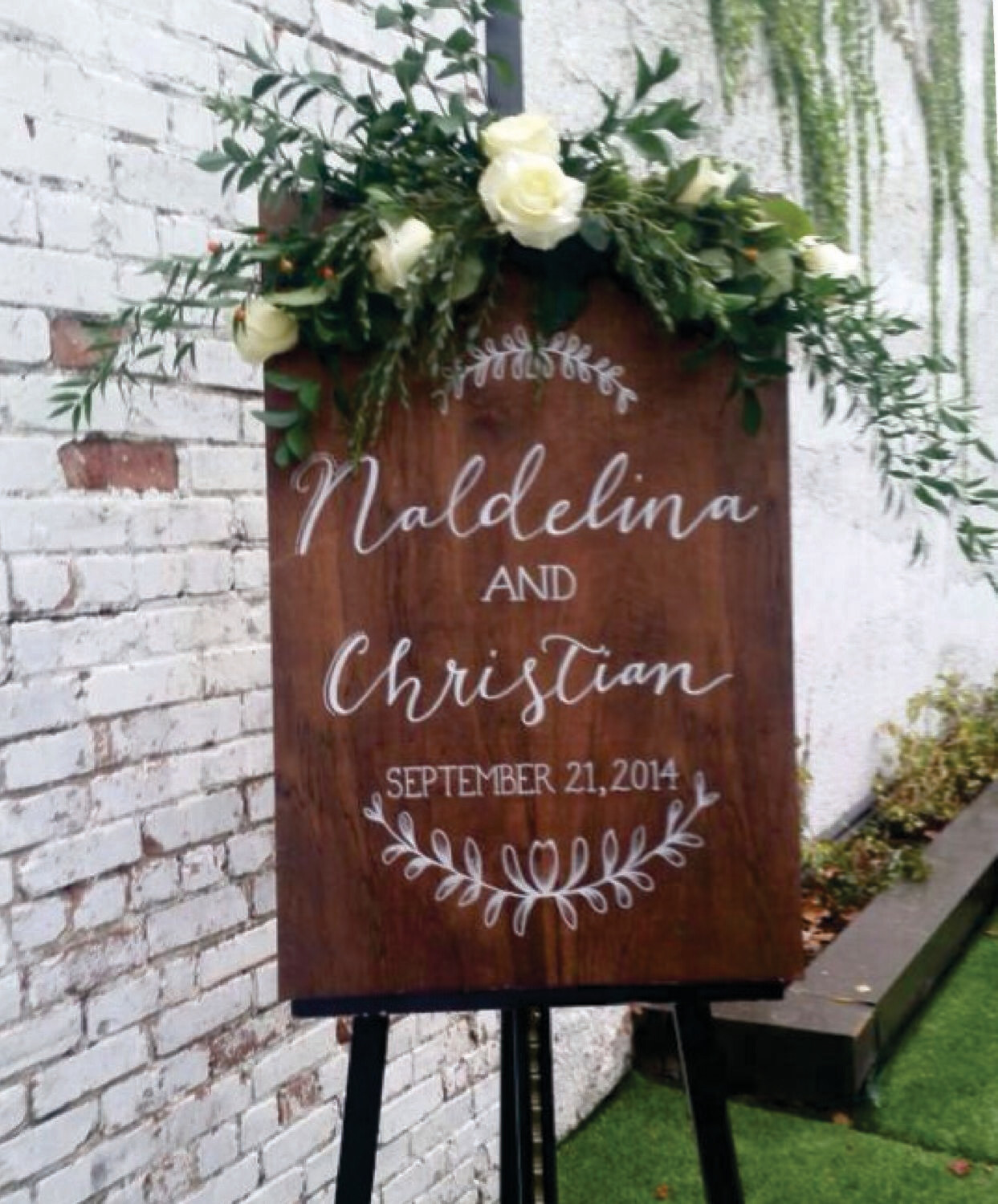 Large Wedding Welcome Sign