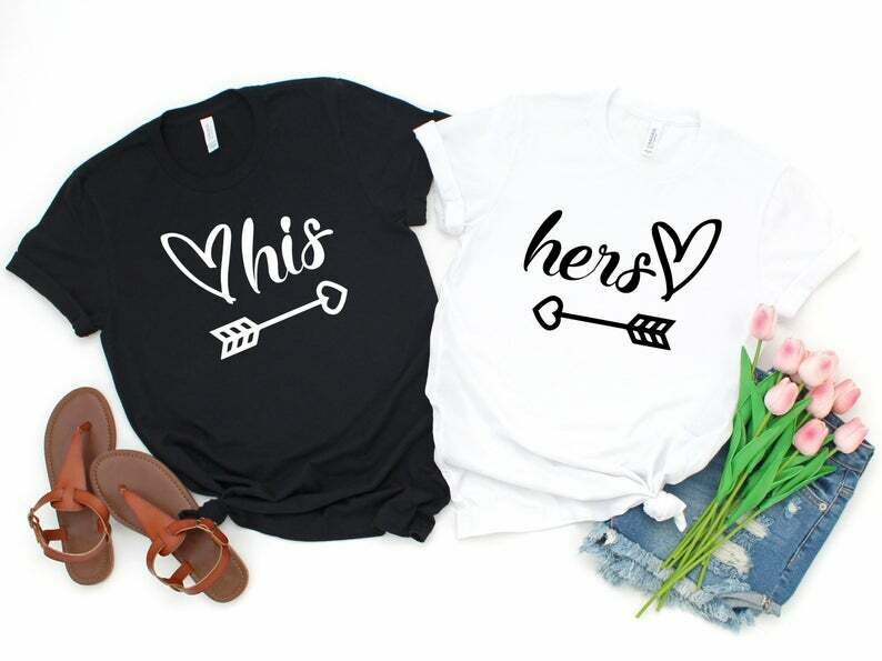 His & Hers Unisex T-Shirts Set