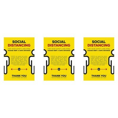 Jupiter Social Distance Poster - Set Of 3