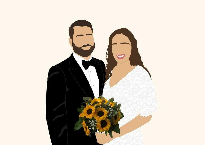 Custom 2 Person Illustration