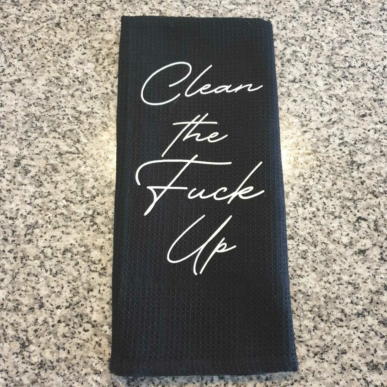 Clean the F Up Dish Cloth