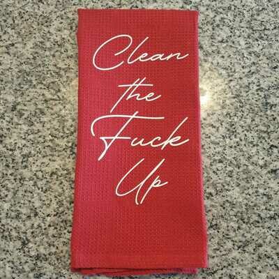 Clean the F Up Dish Cloth